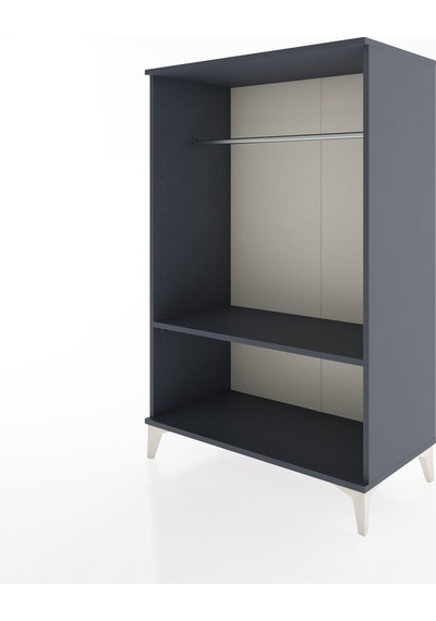 Hyperion Dolap Tek Raflı Tek Askılı 88x44x134 Antrasit-antrasit Antrasit