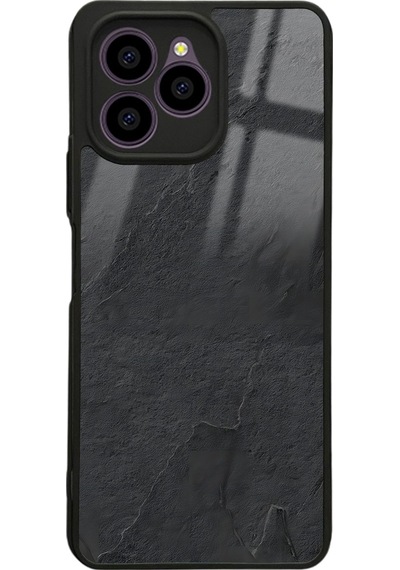 Omix X6 Siyah Mermer Tasarımlı Glossy Telefon Kılıfı Çok Renkli