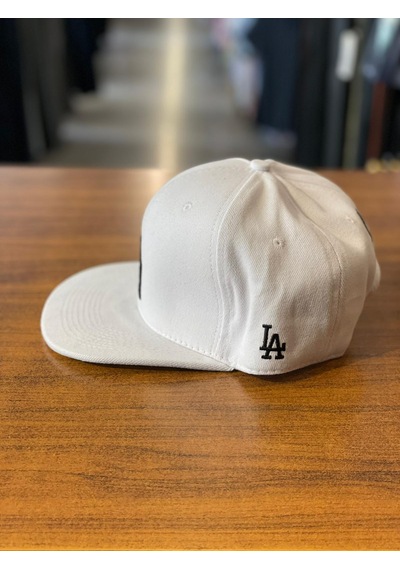 La Los Angeles Nakış Hip Hop Snapback Rapper Basket Cap Şapka Beyaz
