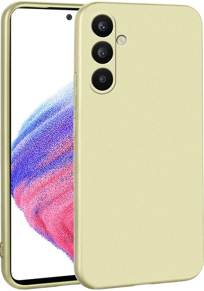 Zore Galaxy Uyumlu A34 Kılıf Premier Silikon Kapak - Gold Gold
