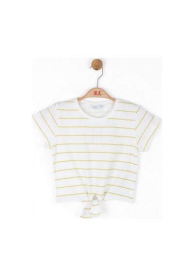 Nk Kids Kız Çocuk Pamuklu Marigold Tshirt-13985 Ekru Ysl