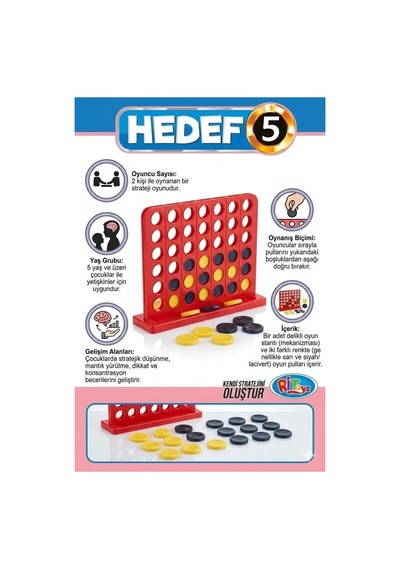 Hedef 5 Zeka Ve Strateji Oyunu - Çocuklar Ve Yetişkinler İçin Akıl Oyunları
