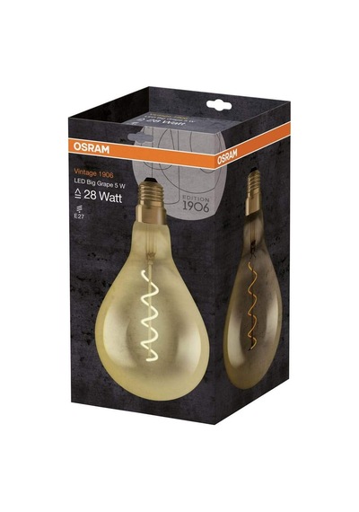 Tr Led Vintage 1906 Lampe, Sockel: E27, Warm White, 2000 K, 5 W, Ersatz Für 28-w-glühbirne Diğer