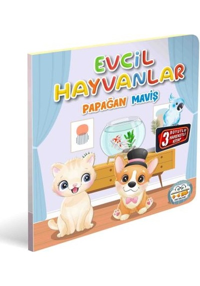 Evcil Hayvanlar Papağan Maviş 3 Boyutlu