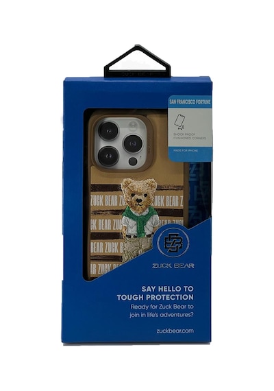 Zuck Bear Apple Uyumlu  iPhone 15 Pro San Fransisco Arka Koruma