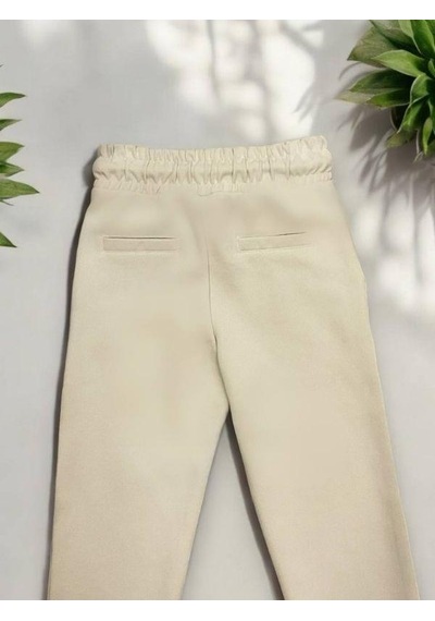 Zekids Erkek Çocuk Rahat Kalıp Beli Lastikli Pantolon-14502 Bej Zekids Erkek Çocuk Rahat Kalıp Beli Lastikli Pantolon-14502 Bej