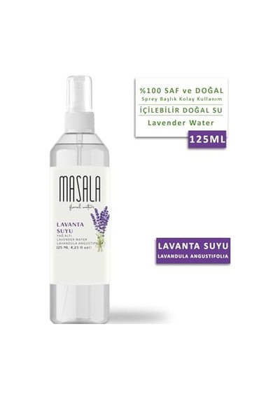Saf Lavanta Suyu 125 Ml%100 Doğal Yağlı Hidrosol - Tonik Lavender Floral Water Hydrosol Tonic
