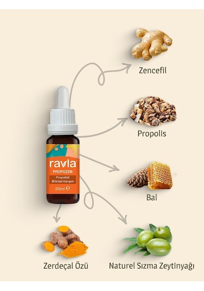 Ravla Propozen Propolisli Bitkisel Karışım 20 ML