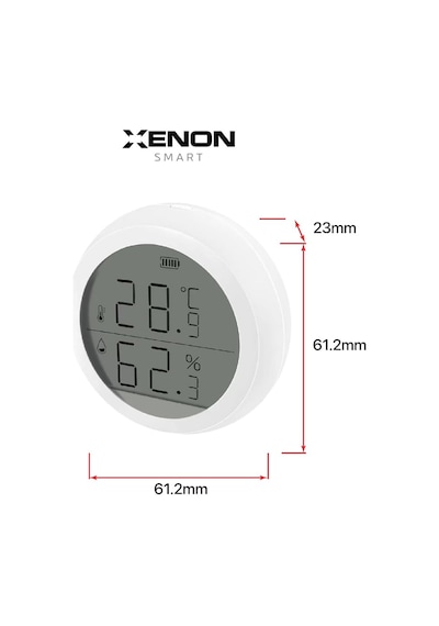 Akıllı Dijital Termometre Uygulama Denetimli Zigbee İç Mekan Isı Ölçer Ve Nem Ölçer Higrometre