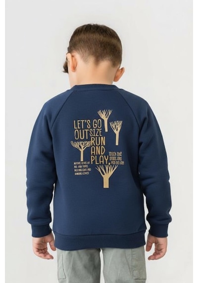 Xo Kids Erkek Çocuk Swaetşirt 1-4 Yaş 49610 Mavi