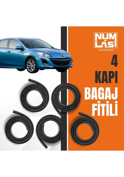 Mazda 3 Hatchback 2009-2012 4 Kapı + Bagaj Fitili-a Kalite-numlas-nm4088