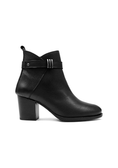 Castle Black 86608-1 Kadın Hakiki Deri Klasik Bot Siyah
