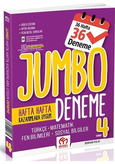 4. Sınıf Jumbo Tüm Dersler Deneme / Burhan Polat