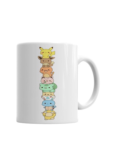 Turminha Pokemon Kupa Bardak Porselen Karışık