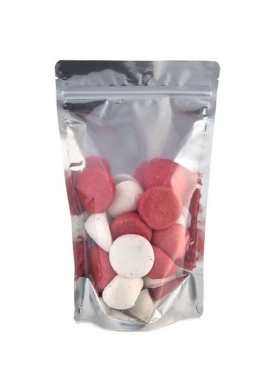 Packtory 8,5 X 14,5 + 2,5 Cm Ön Şeffaf Metalize Kilitli Doypack Ambalaj 50 Gr. 50 Adet