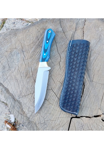 Av Kamp Bıçağı Bushcraft Avcı Kamp Bıçağı El Yapımı Doğa Kamp Bıçağı Hgswr50 Mavi