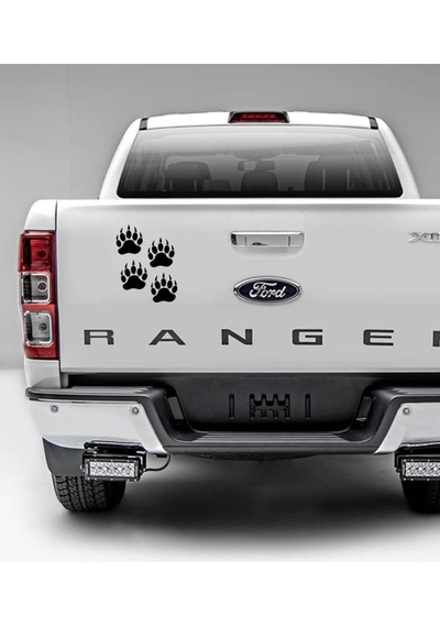 4 Adet Off Road Pençe Sticker Oto Sticker Siyah 10 Cm