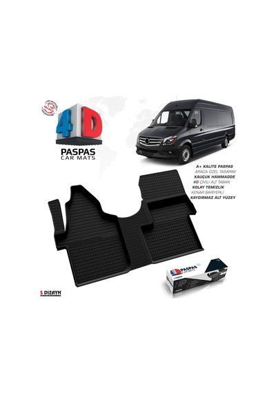 Mercedes Sprinter W906 4d Havuzlu Paspas 2006-2013 Ön Tek Koltuk