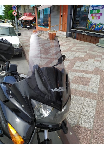 Honda Varadero Uzun Ön Cam 56Cm Açık Füme 4Mm Zeus