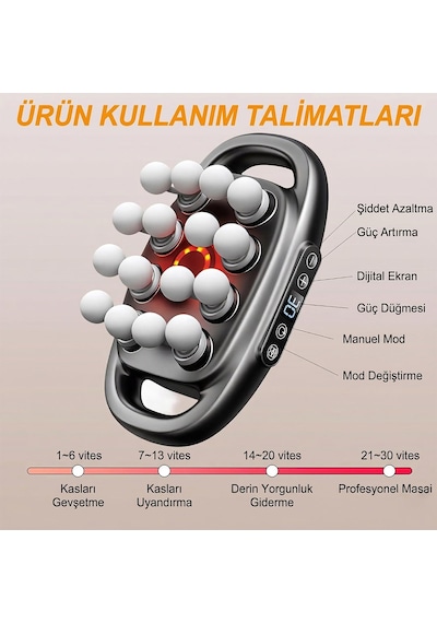 Powermaster Pm-29677 16 Başlıklı Ultra Geniş Alanlı Selülit Ve Derin Doku Masaj Aleti