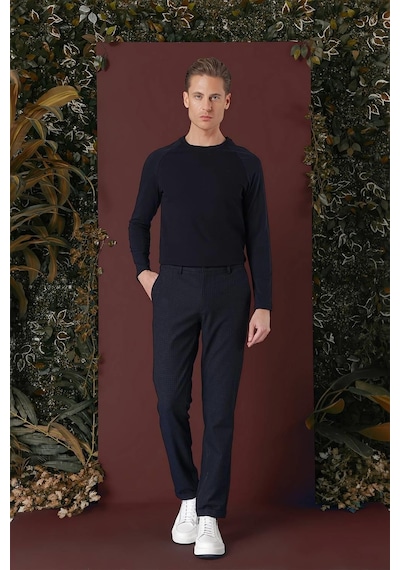 Efor P 1141 Slim Fit Lacivert Klasik Pantolon Lacivert