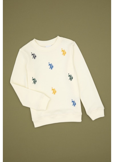 U.s. Polo Assn. Erkek Çocuk Sweatshirt 50316501-vr256 İnci