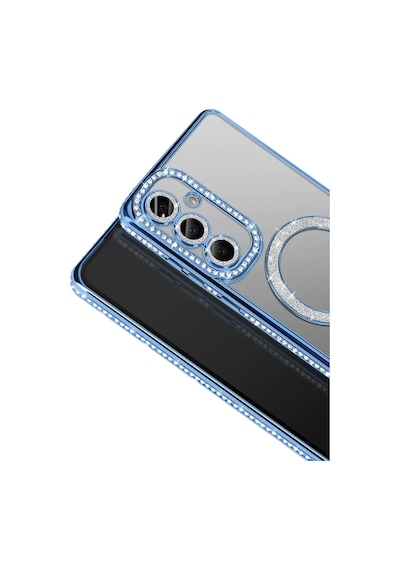 Newface Samsung Galaxy A37 5g Joke Simli Magneticsafe Kılıf - Mavi