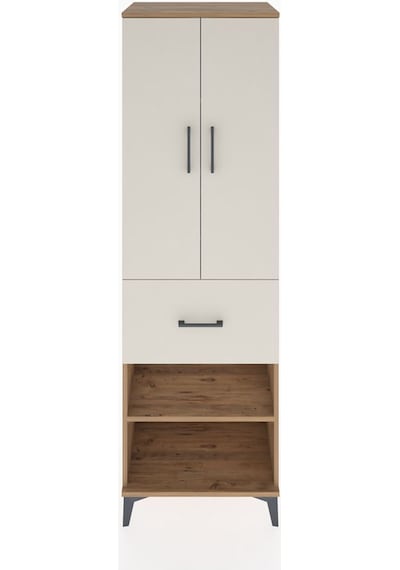 Hyperion Dolap 4 Raflı Tek Çekmeceli 2 Kapaklı 60x44x195 Çam-aytaşı Atlas Çam