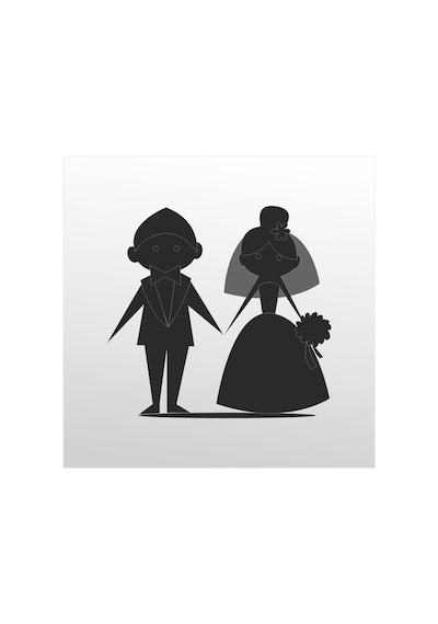 Folyo Sticker Nikah 20cm Uzunluk Siyah