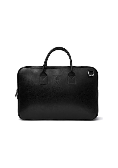 Ss 1446 Unisex 15.6 İnç Uyumlu Suni Deri Darbe Korumalı Laptop Ve Evrak Çantası Siyah