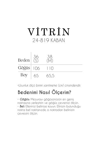 Vitrin Düğmeli Kısa Kaşe Kaban Vizon