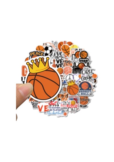 Basketbol Sticker Seti Laptop Ajanda Notebook Tablet Telefon Defter Etiket Bullet Journal Diğer