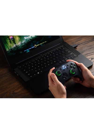 8bitdo Ultimate 2c Kablosuz 2.4g Oyun Kolu Pc Android Hall Effect Joystick Transparan Black
