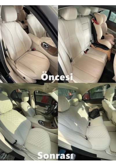 Mercedes Benz W213 Araca Özel Deri Oto Koltuk Kılıfı