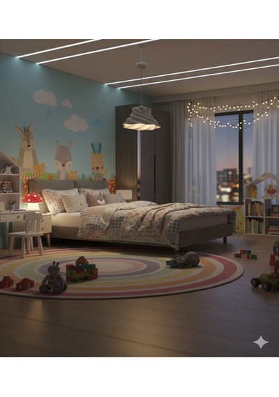 Stroom Beton Dokulu Dekoratif , Modern Sarkıt Avize Beyaz