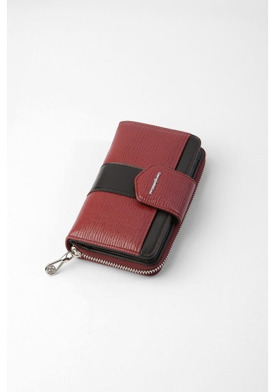 Cengiz Pakel Mellow Orta Boy Kadın Cüzdan - 65317a - Bordo/siyah 65317a-bordo-siyah