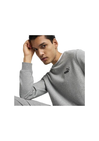 Puma Ess Small No. 1 Logo Gri Erkek Sweatshirt 682564-03 Gri