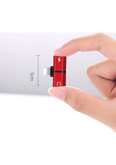 Codegen Apple Uyumlu iPhone Lightning 2 Port Çoklayıcı Dönüştürücü Gümüş Adaptör Cdg-cnv43