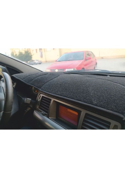 Opel Vectra C Modellerine Uygun Torpido Koruma Halısı Siyah Kenar Renk Siyah