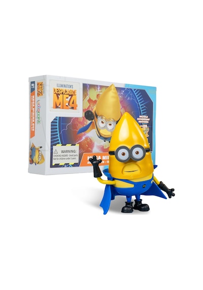 Minion 4 Mega Gus Aksiyon Figürü Değiştirilebilir Yüzler Döner Kafa Hareketli Eklem 13 Cm