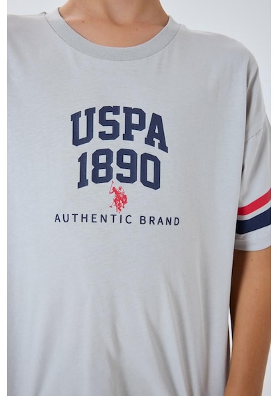 U.S. Polo Assn. Erkek Çocuk 2 Li Bermuda T-şhirt Takım Gri-2305 Gri