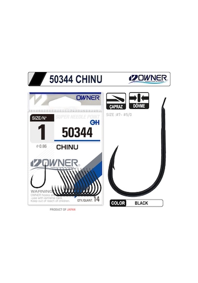 Owner 50344 Chinu Black İğne 1-0