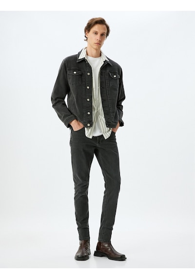 Koton Slim Fit Kot Pantolon - Brad Jean Antrasit 5sam40055ıd Antrasit Koton Slim Fit Kot Pantolon - Brad Jean Antrasit 5sam40055ıd Antrasit