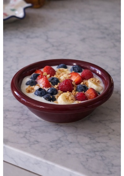 Seramik Donut Bowl Kahvaltılık Tatlı Salata Kase Kahverengi - 828770678 Kahverengi
