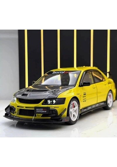 Hobbiez World Mitsubishi Lancer Evolution Sarı 1/24 Model Araba