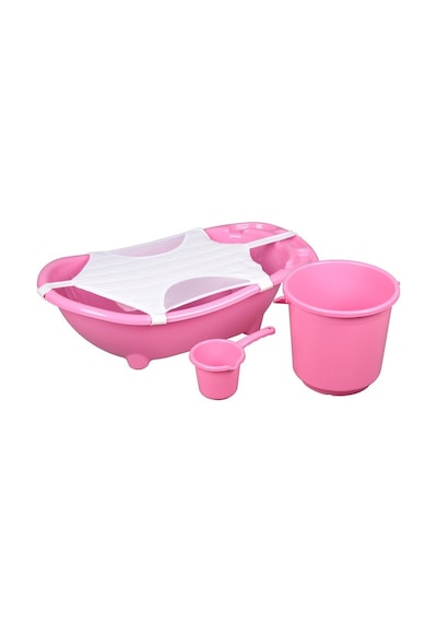 Flipper Bebek Banyo Küvet Seti - Bebek Banyo Küveti - Pembe