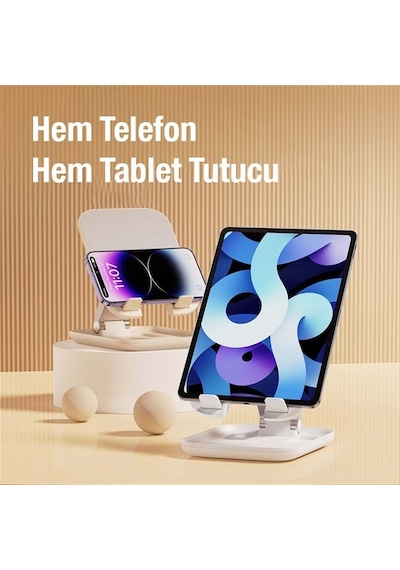 Baseus Seashell Ayarlanabilir Yükseklik Katlanabilir Tablet Standı