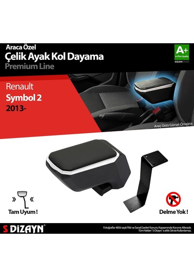 Renault Symbol Kol Dayama Kolçak Çelik Ayaklı Abs Gri 2013 Üzeri A+kalite