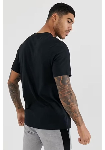 Nike Jordan Jumpman Vertical Air Stretch Crew Tee Erkek Logolu Tişört Siyah Gri