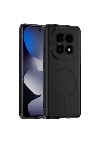 Maks Technology Redmi Note 15 4g Kılıf M-safe Şarj Özellikli Mkst Meta Kapak - Siyah